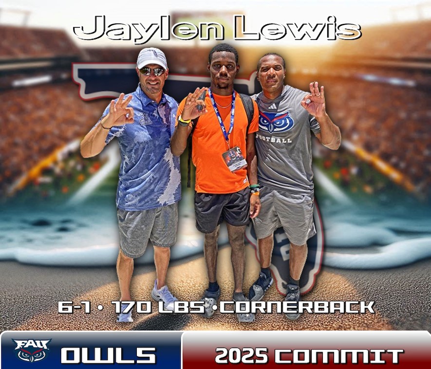 Mandarin Cornerback Jaylen Lewis Commits to FAU Football Class of 2025